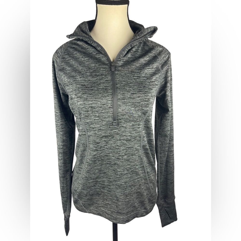 Eddie Bauer Women’s Gray Half-Zip Long Sleeve Activewear Sweatshirt Size : S
